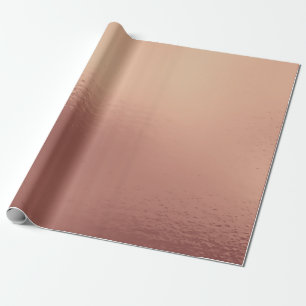 Papel De Regalo Rubor de piel de cobre mínimo de vidrio dorado ros
