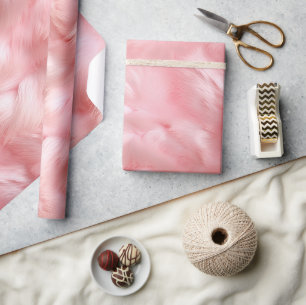 Papel De Regalo Rubor Pink Faux Fur