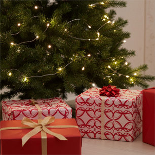 Papel De Regalo Ruby Red Togetherness y Unidad en Pareja Blanca