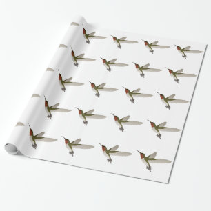 Papel De Regalo Ruby Throed Hummingbird