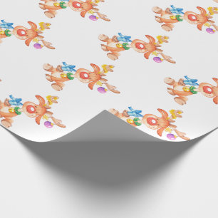 Papel De Regalo Rudolph el Reno de Nariz Roja