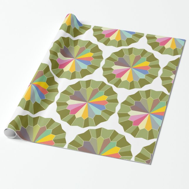 Papel De Regalo rueda colorida (Desenrollado)