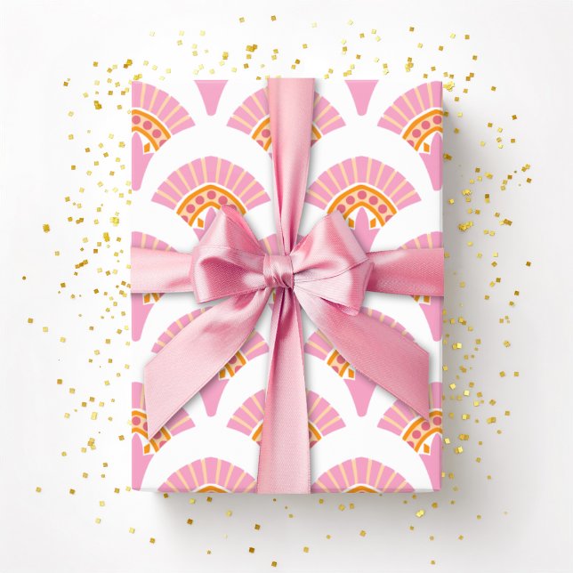 Papel De Regalo Ruffle Fan in Pink and Orange (Subido por el creador)