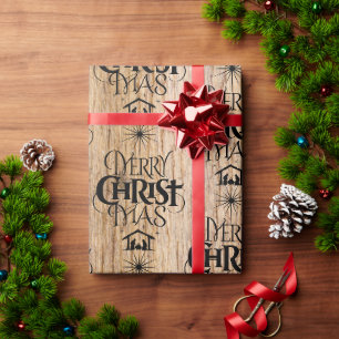 Papel De Regalo Rusood Merry Christmas Woodland Christian
