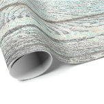 Papel De Regalo Rústica de madera gris de Tiffany Aqua Ocean Beach<br><div class="desc">Magnífico minimalismo y elegancia y papel de envolvimiento delgado de Moda</div>