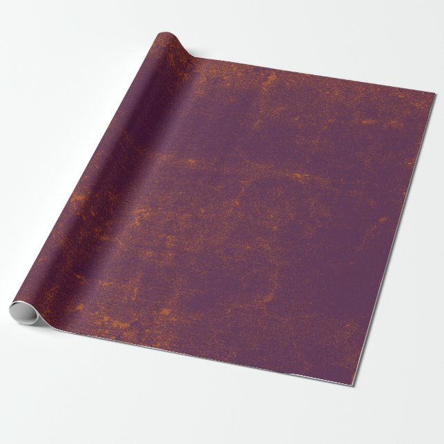 Papel De Regalo Rústica textura de Naranja morado de ungüento de c (Desenrollado)