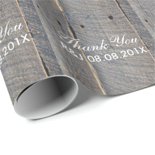 Papel De Regalo rústico boda barn wood country