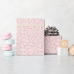 Papel De Regalo Rústico elegante botánico deja rosa Rubor<br><div class="desc">Este bonito diseño de papel envuelto presenta un patrón de hojas dibujadas a mano sobre un elegante fondo rosa rubor...  ¡Una magnífica elección para muchas ocasiones!</div>