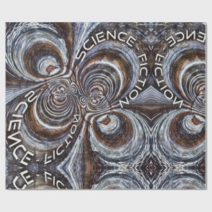 Papel De Regalo Rusty Fractal Science Fiction