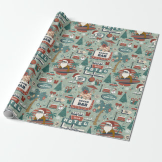 Papel De Regalo ruta 25 playa navidad julio tropical santa negro