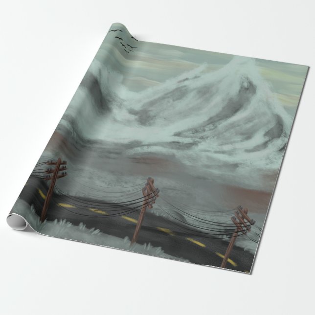 Papel De Regalo Ruta desolada (Desenrollado)