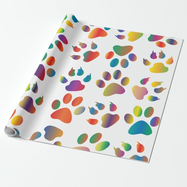 Papel De Regalo Rutas de arco iris (Desenrollado)