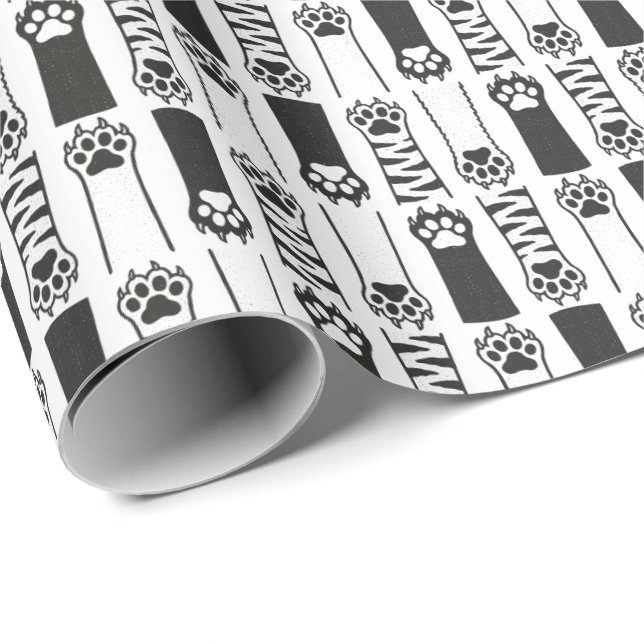 Papel De Regalo Rutas de gato (Esquina del rollo)