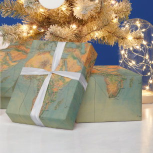 Papel De Regalo Rutas de navegación de la Estación Marítima de 