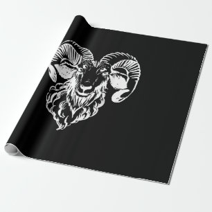 Papel De Regalo Sabbatic Baphomet Goat Evil Satanic
