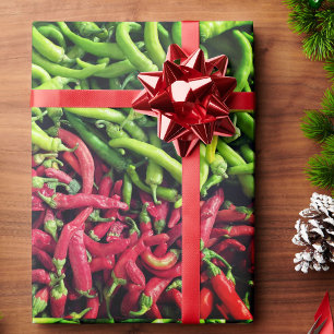 Papel De Regalo Sabor chilli rojo y verde suroeste