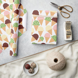 Papel De Regalo Sabores De Crema De Hielo