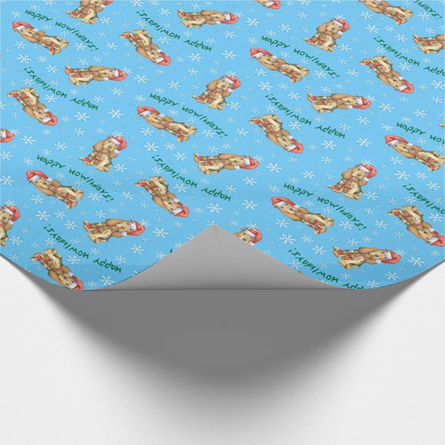 Papel De Regalo Sabueso feliz de Howliday (Esquina)