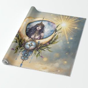 Papel De Regalo Sacerdotisa de la Luna – Guardiana del Equilibrio 