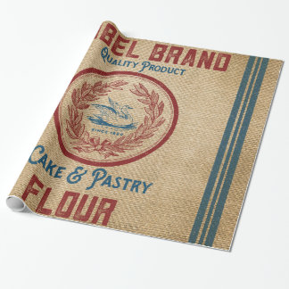 Papel De Regalo Saco de la harina de los pasteles de la torta del