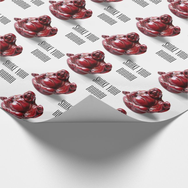 Papel De Regalo Sacudida de Buda su humor de Buda (Esquina)