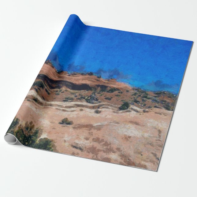 Papel De Regalo Sacudida de tierra durante un terremoto (Desenrollado)