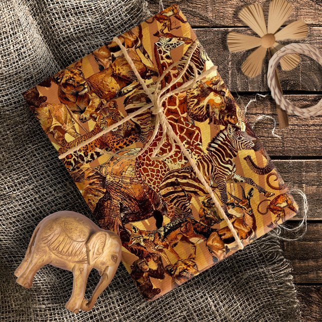 Papel De Regalo Safari de la comunidad de animales salvajes ID1149 (Subido por el creador)