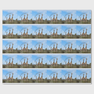 Papel de regalo Safari Growing Tall