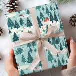 Papel De Regalo Sage Green Christmas Tree Red Navidades<br><div class="desc">Trasladarse a una época pasada de nostalgia festiva con nuestro "Papel de envolver rojo de los osos de peluche navideño". Este reconfortante diseño captura el encanto intemporal de las celebraciones navideñas clásicas, con adorables osos de peluche adornados con atuendos vintage de Navidad. El rico fondo rojo crea el escenario perfecto...</div>