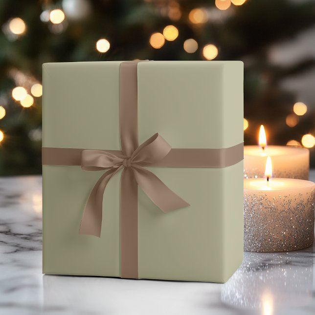 Papel De Regalo Sage Green Color sólido | Clásica | Elegante (Subido por el creador)