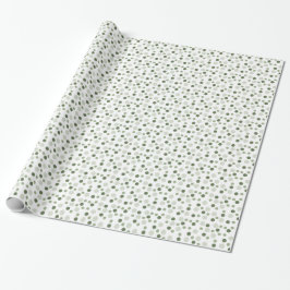 Papel De Regalo Sage (light, medium, dark) Modern Polka Dots