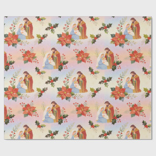 Papel De Regalo Sagrada Familia Natividad Navidad TMF26