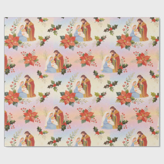 Papel De Regalo Sagrada Familia Natividad Navidad TMF26