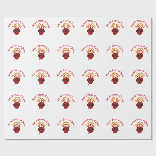 Papel De Regalo Sagrado Corazón de Jesús (Costura)