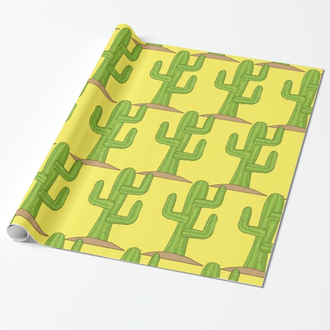 Papel De Regalo Saguaro Cactus Thunder_Cove (Desenrollado)