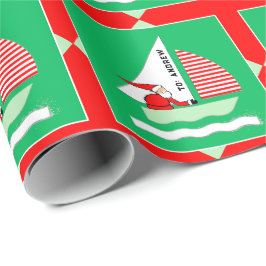 Papel De Regalo Sailing Christmas Gift