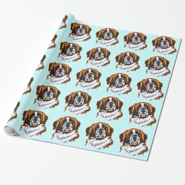 Papel De Regalo saint bernard (Desenrollado)
