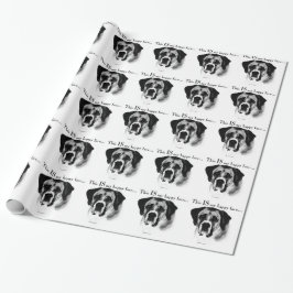 Papel De Regalo Saint Bernard Happy Face