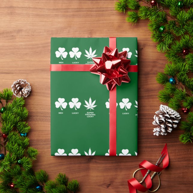 Papel De Regalo Saint Patricks Funny Fiesta para chicos (Regalo de vacaciones)