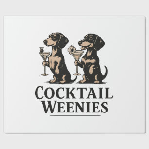 Papel De Regalo Salchichas de cóctel Perro vienés Dachshund divert