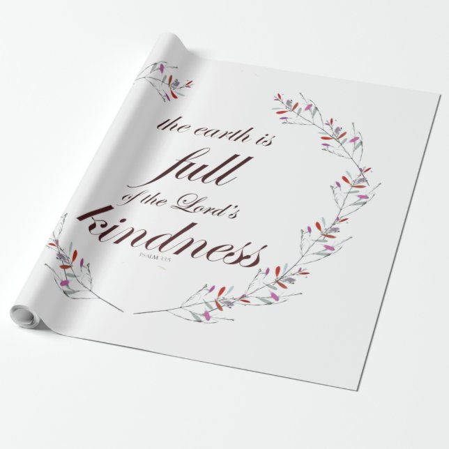 Papel De Regalo Salmo 33 (Desenrollado)