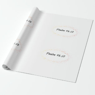 Papel De Regalo Salmo bíblico versus salmo 46:10
