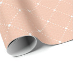 Papel De Regalo Salmon Peach Pastel Delicate Lace Blanco Elegante<br><div class="desc">Delicada decoración floral para muchas ocasiones como boda,  fiesta de cumpleaños,  ducha de novias,  encuentro con amigos florenceK diseño</div>