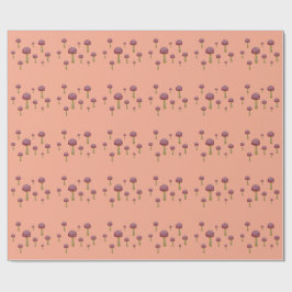 Papel De Regalo Salmos rojos y blancos