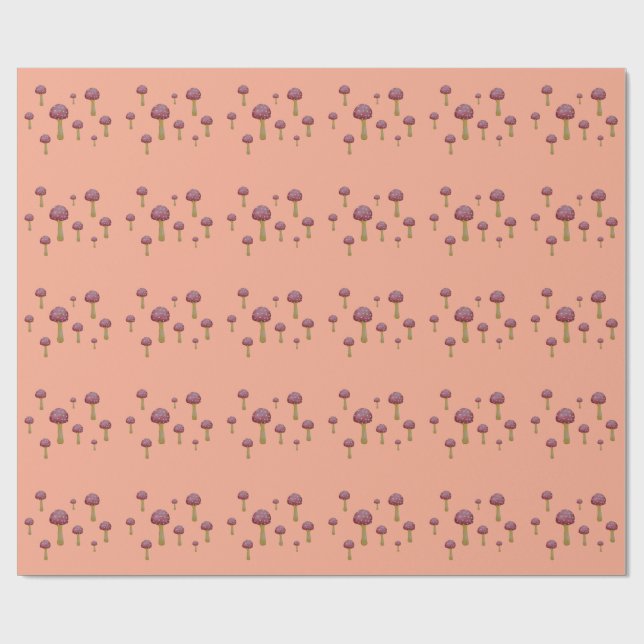 Papel De Regalo Salmos rojos y blancos (Superficie plana)