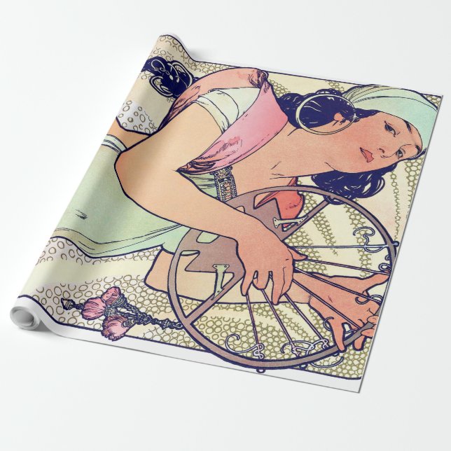 Papel De Regalo Salome, Alphonse Mucha (Desenrollado)