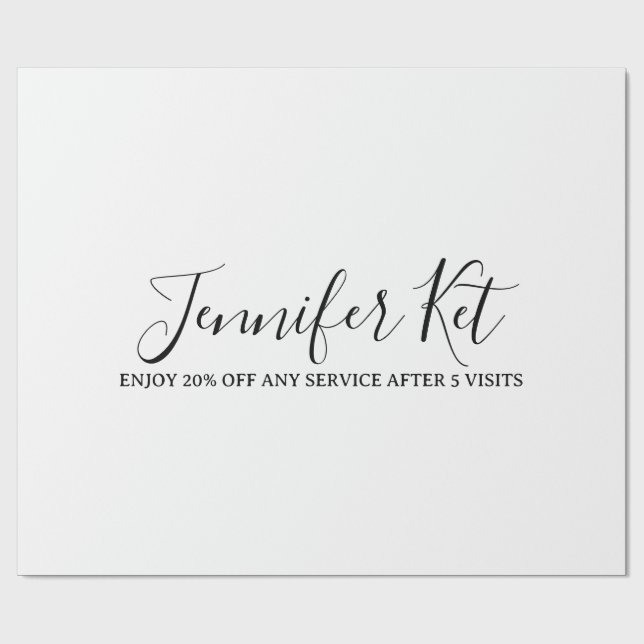 Papel De Regalo Salon spa business discount offer website visits a (Superficie plana)