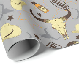 Papel De Regalo Salsa caliente y Longhorns de Texas Western Ranch 