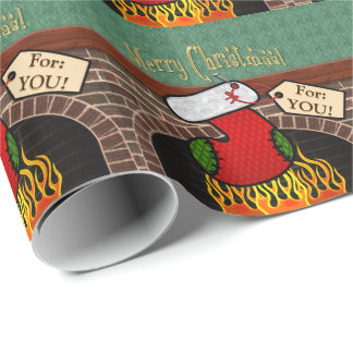 Papel De Regalo Salto encima de la chimenea