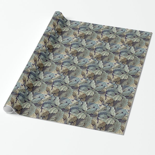 Papel De Regalo Saltos de fondo de William Morris Acanthus (Desenrollado)